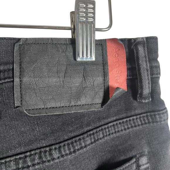 Acne Studios River Slim Tapered Washed Black Denim Jeans Size 32x34 - Picture 8 of 13